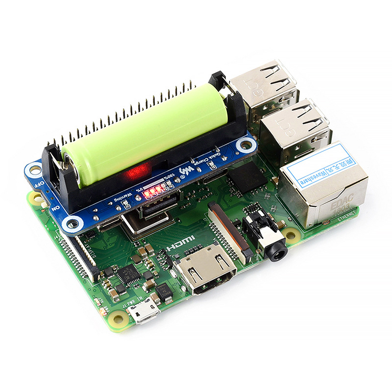 Pi Zero W Board - Raspberry Pi 4B/3B+/Zero W แบตเตอรี่ลิเธียมบอร์ดขยาย -