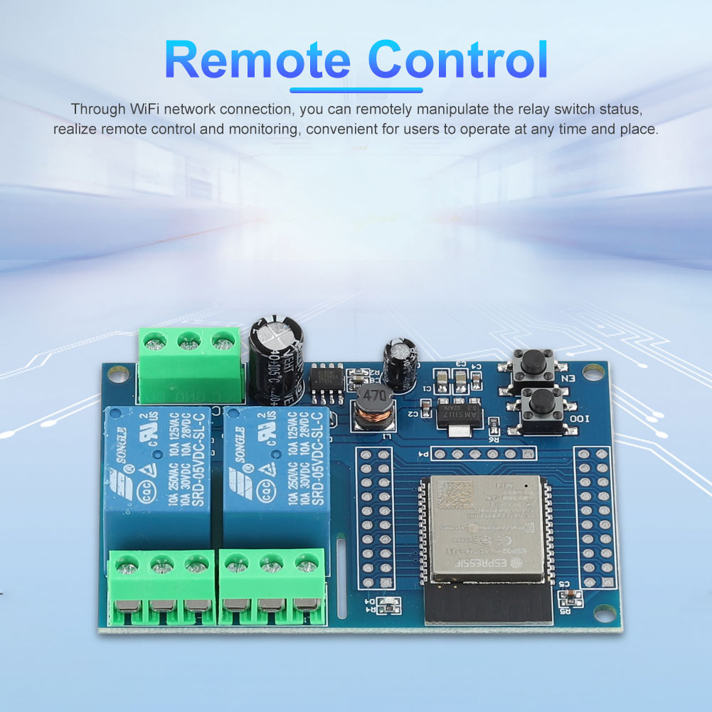 Relay 8 Channel Board - โมดูลรีเลย์ ESP32 รองรับ WIFI Bluetooth BLE