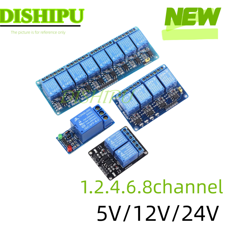 Relay 8 Channel Board - โมดูลรีเลย์ DC 5V 12V 24V 1