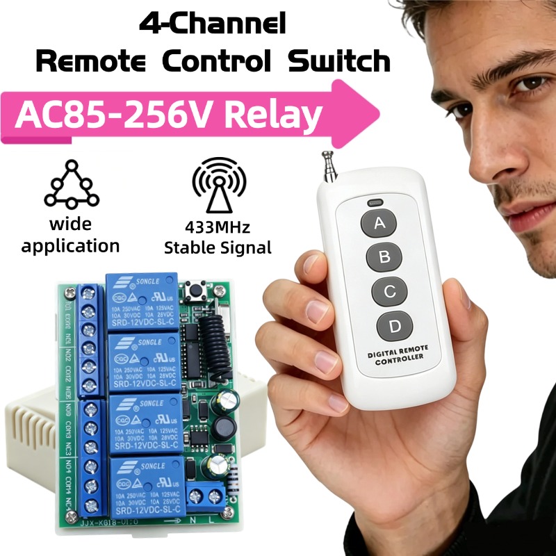 รีโมทคอนโทรล RF 433 MHz AC 110 - 433Mhz Receiver Module บทวิจารณ์และราคา