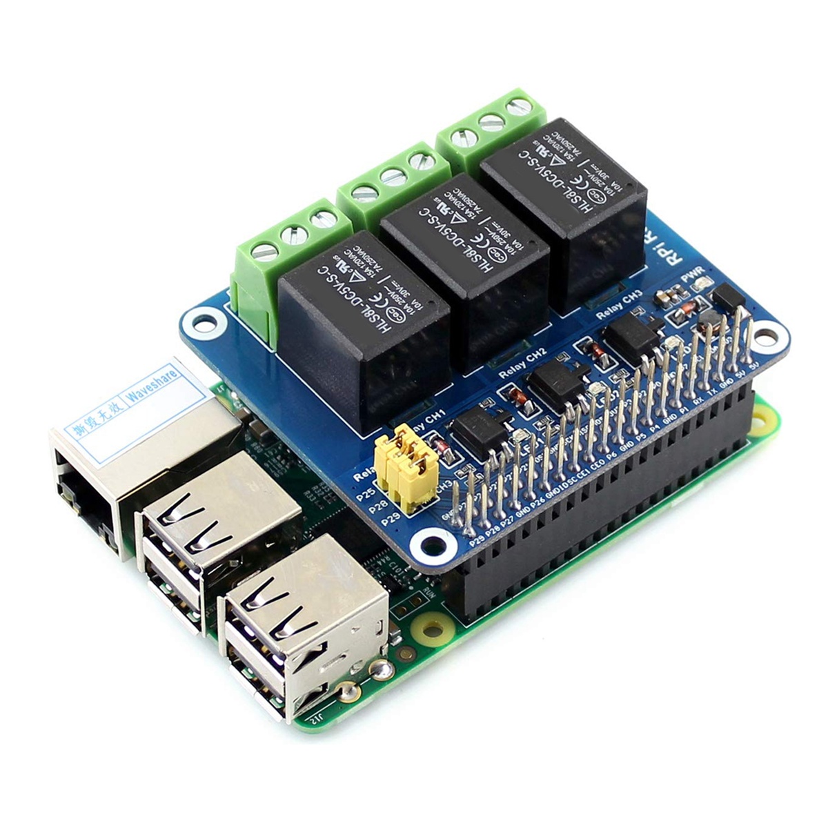 Waveshare 5V 3-Channel Relay M - Pi Zero W Board บทวิจารณ์และราคา