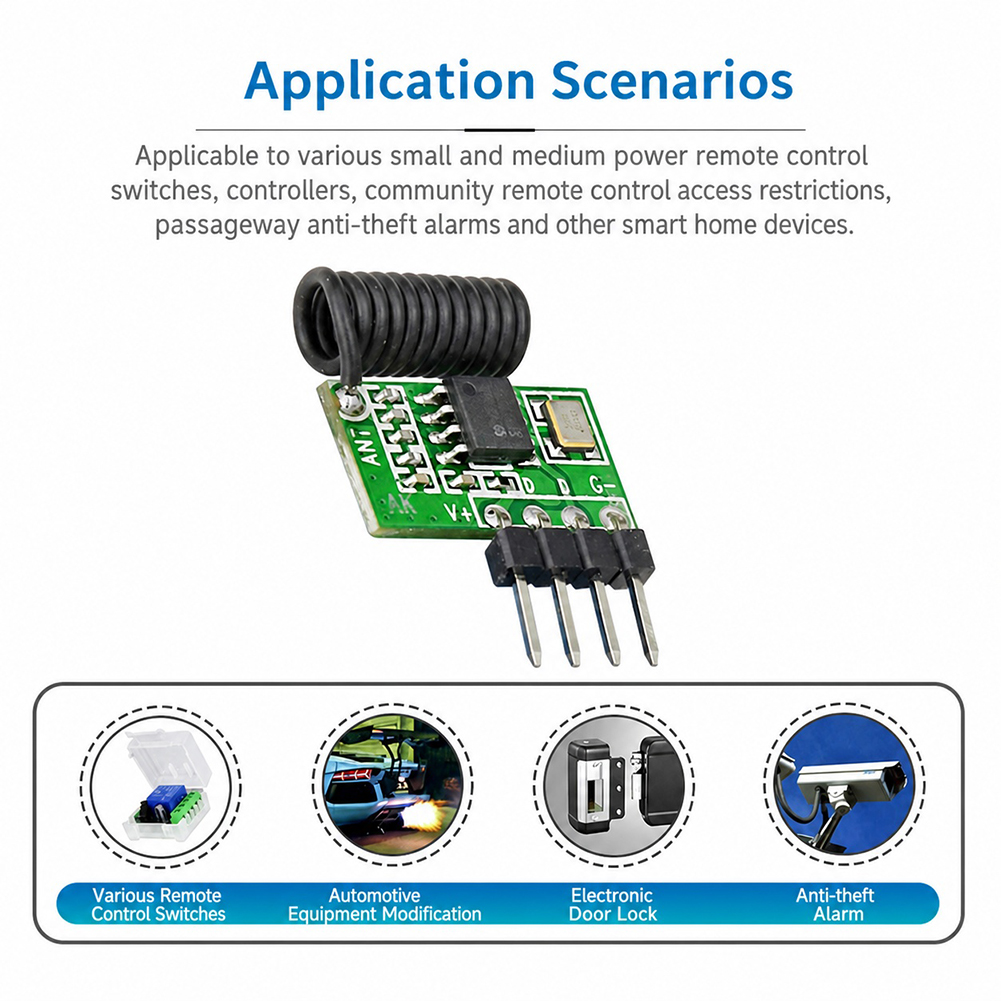 315MHz/433MHz ซูเปอร์เฮเทอโรได - 433Mhz Receiver Module บทวิจารณ์และราคา
