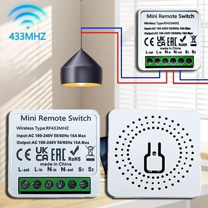 สวิตช์อัจฉริยะ RF 433 MHz ขนาด - Diy Home Automation Controller บทวิจารณ์และราคา