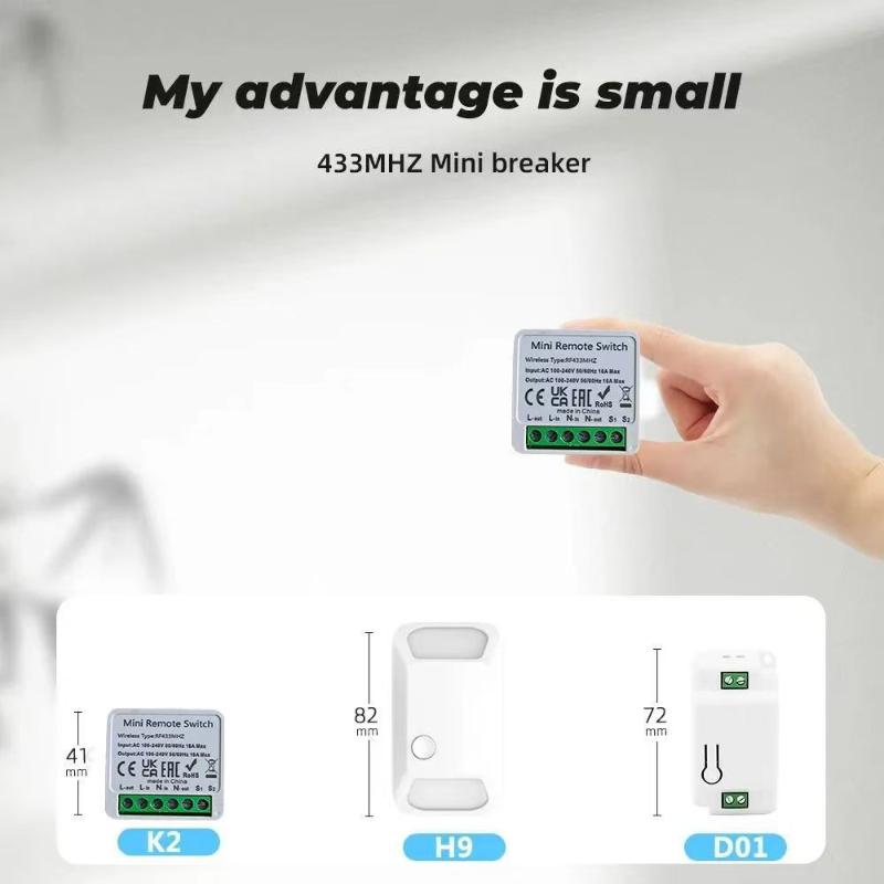 สวิตช์อัจฉริยะ RF 433 MHz ขนาด - Diy Home Automation Controller บทวิจารณ์และราคา