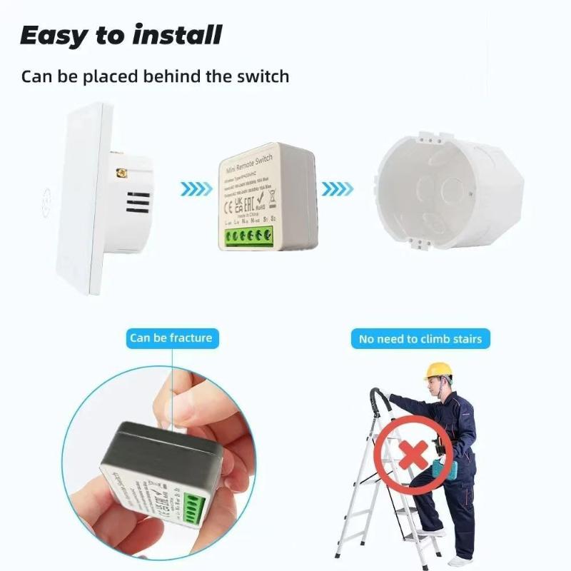 สวิตช์อัจฉริยะ RF 433 MHz ขนาด - Diy Home Automation Controller บทวิจารณ์และราคา