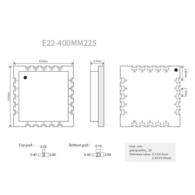 2X EBYTE SX1268 433Mhz ลอร่าไร - 433Mhz Receiver Module บทวิจารณ์และราคา